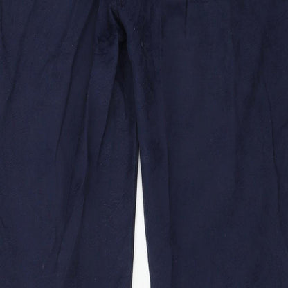 Womens UK Size 12 oodji Regular Fit  Blue Trousers