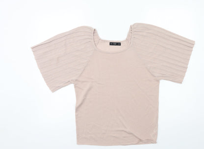 F&F Womens Pink  Jersey Basic T-Shirt Size 6