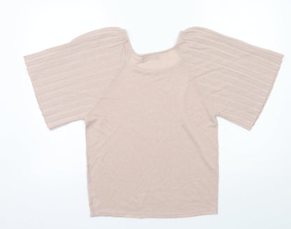 F&F Womens Pink  Jersey Basic T-Shirt Size 6