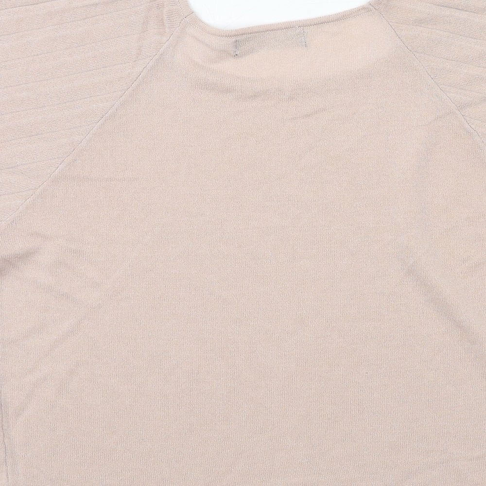 F&F Womens Pink  Jersey Basic T-Shirt Size 6