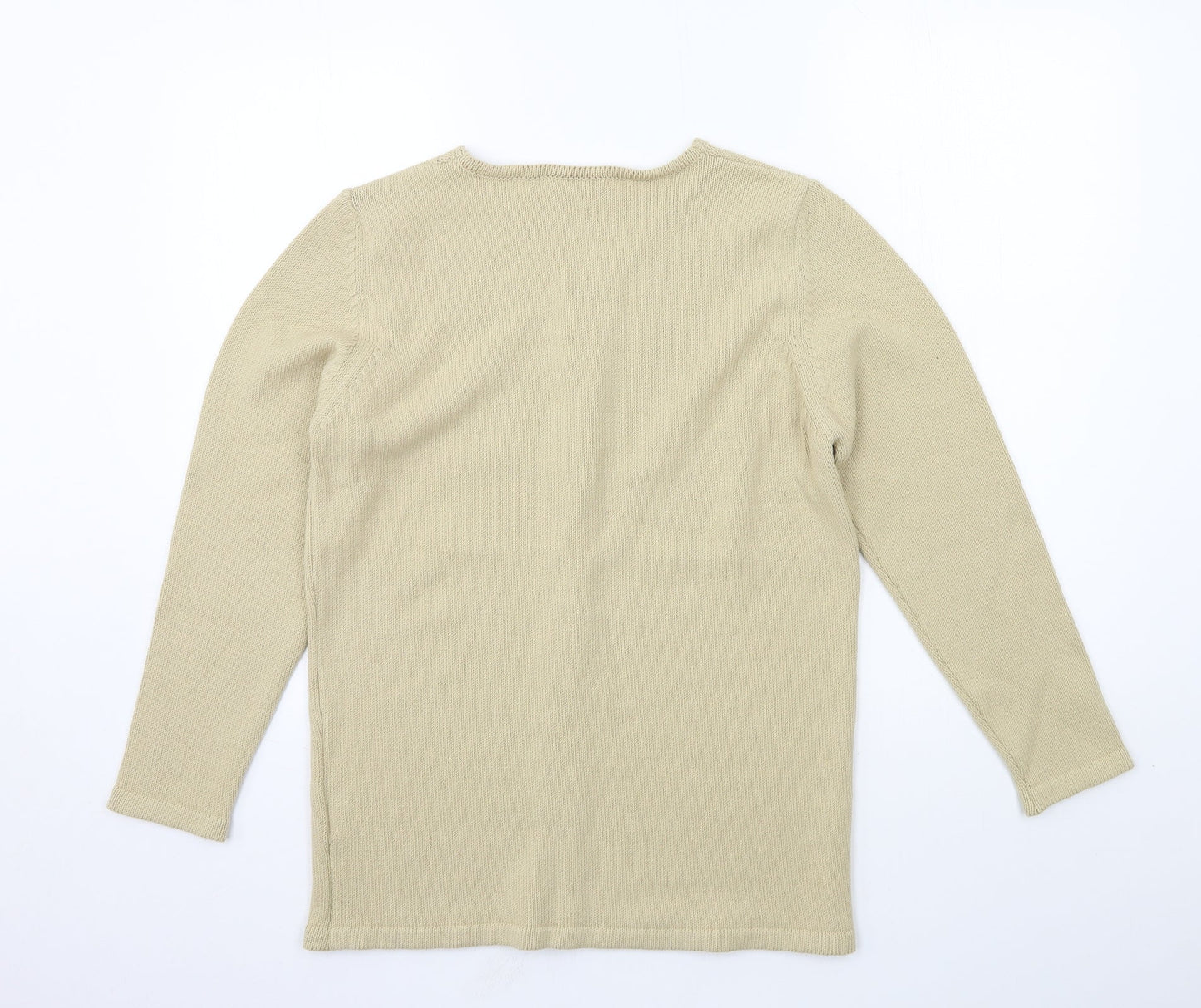 Womens UK Size 8 Cotswold Beige Pullover Jumper