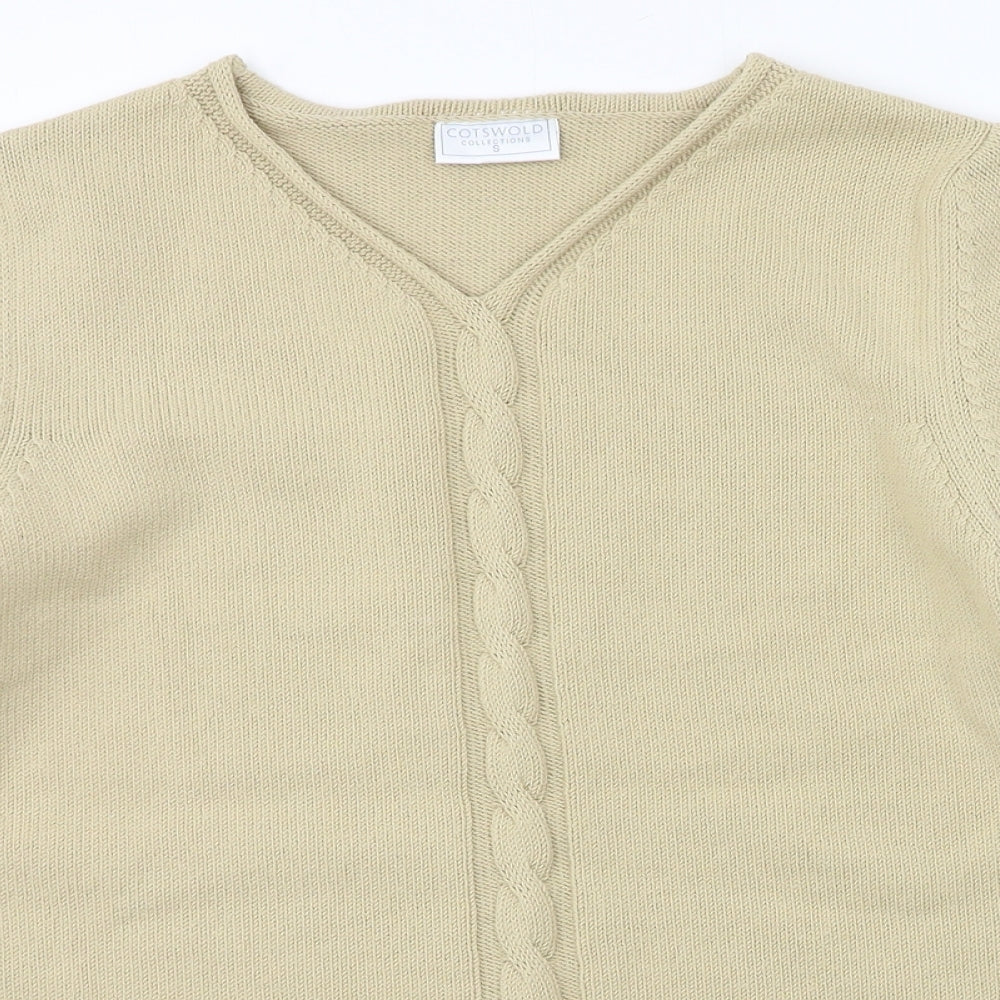 Womens UK Size 8 Cotswold Beige Pullover Jumper