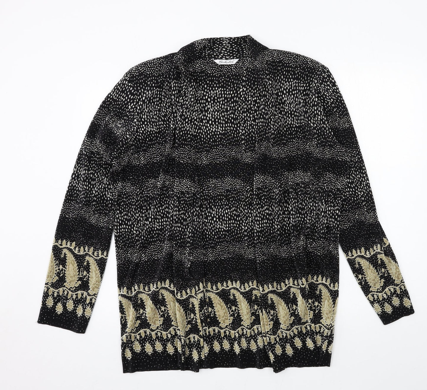 Womens UK Size 14 Berkertex Black Cardigan Jumper