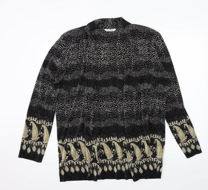 Womens UK Size 14 Berkertex Black Cardigan Jumper