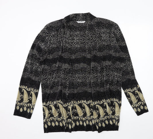 Womens UK Size 14 Berkertex Black Cardigan Jumper
