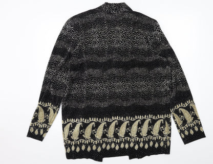 Womens UK Size 14 Berkertex Black Cardigan Jumper