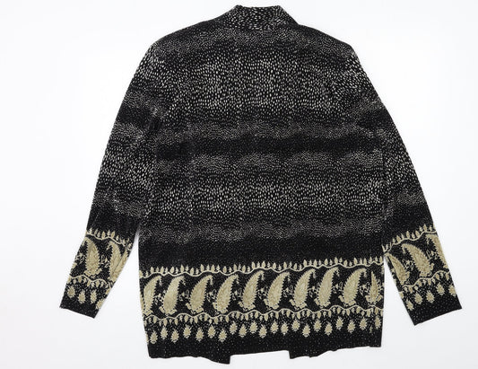 Womens UK Size 14 Berkertex Black Cardigan Jumper