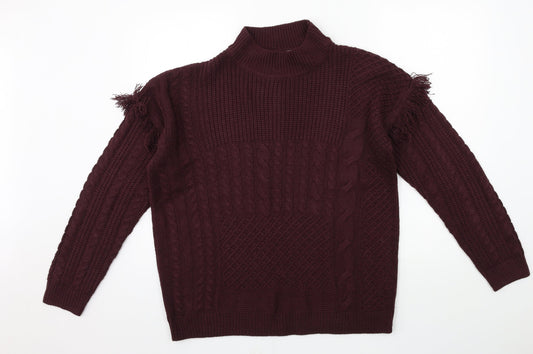 Womens UK Size 14 Select Purple Pullover Jumper