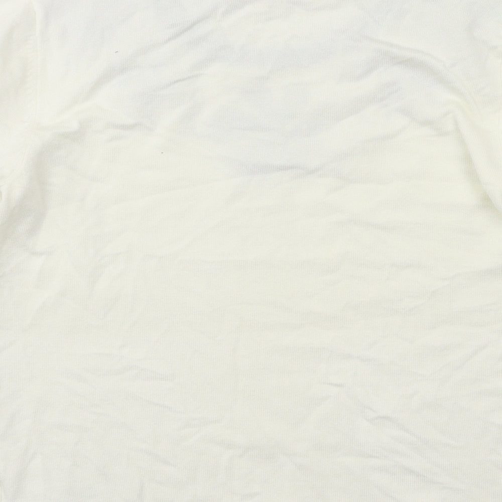 Womens UK Size S Anna Rose White Pullover Jumper