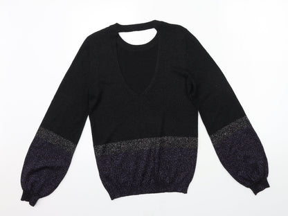 George Womens Black  Knit Pullover Jumper Size 8