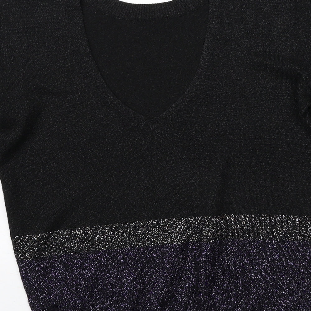 George Womens Black  Knit Pullover Jumper Size 8