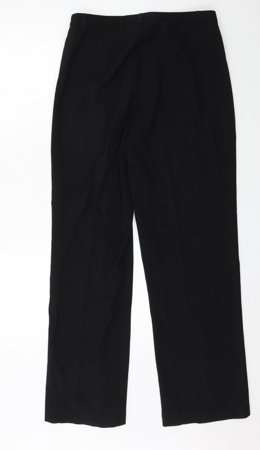 Womens UK Size 14 Damart Regular Fit  Black Trousers