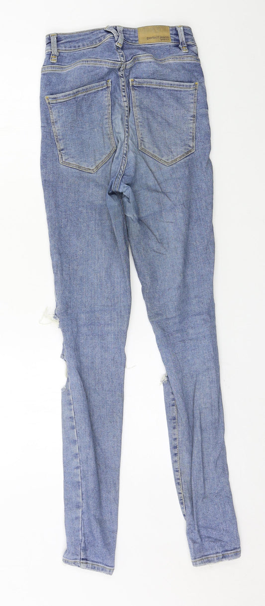 Womens UK Size 6 Gina Regular Fit Skinny Blue Jeans