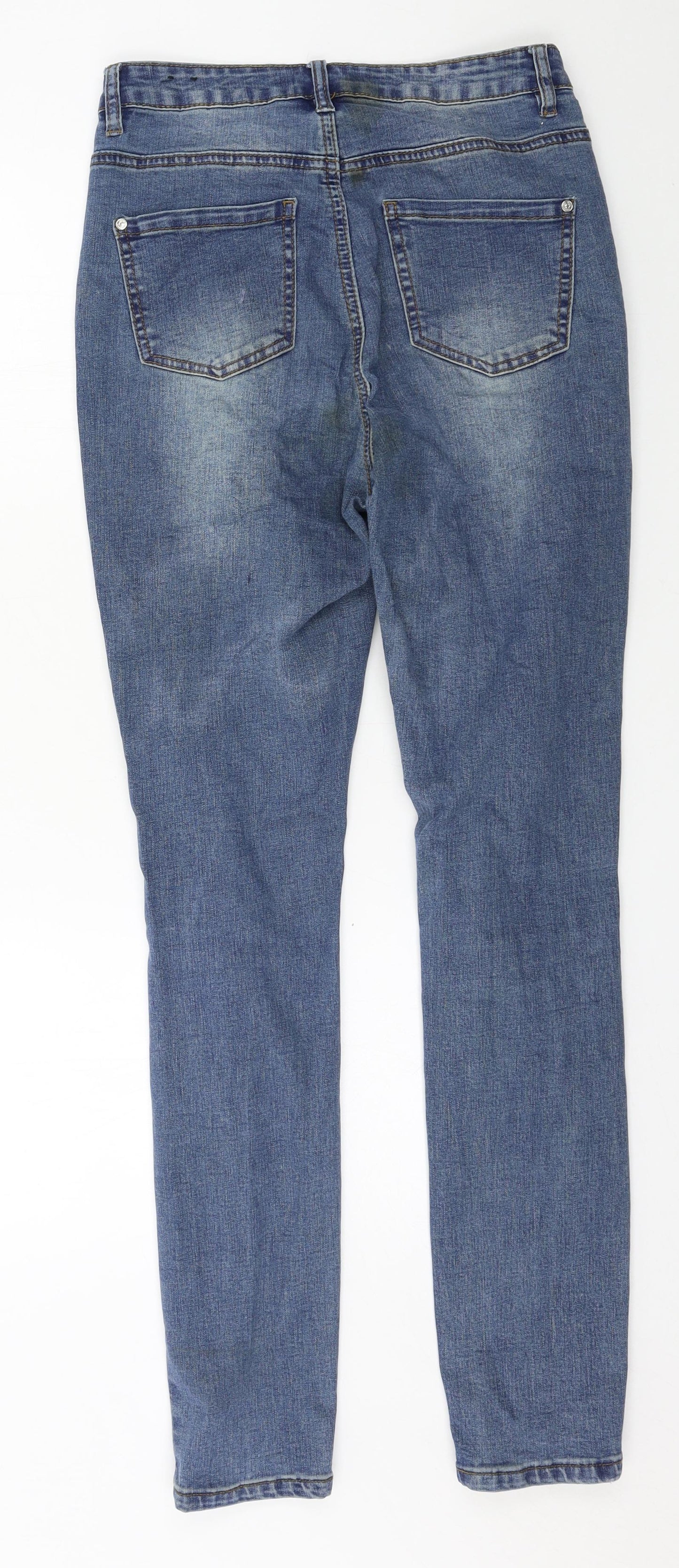 Missguided Womens Blue  Denim Skinny Jeans Size 10 L30 in