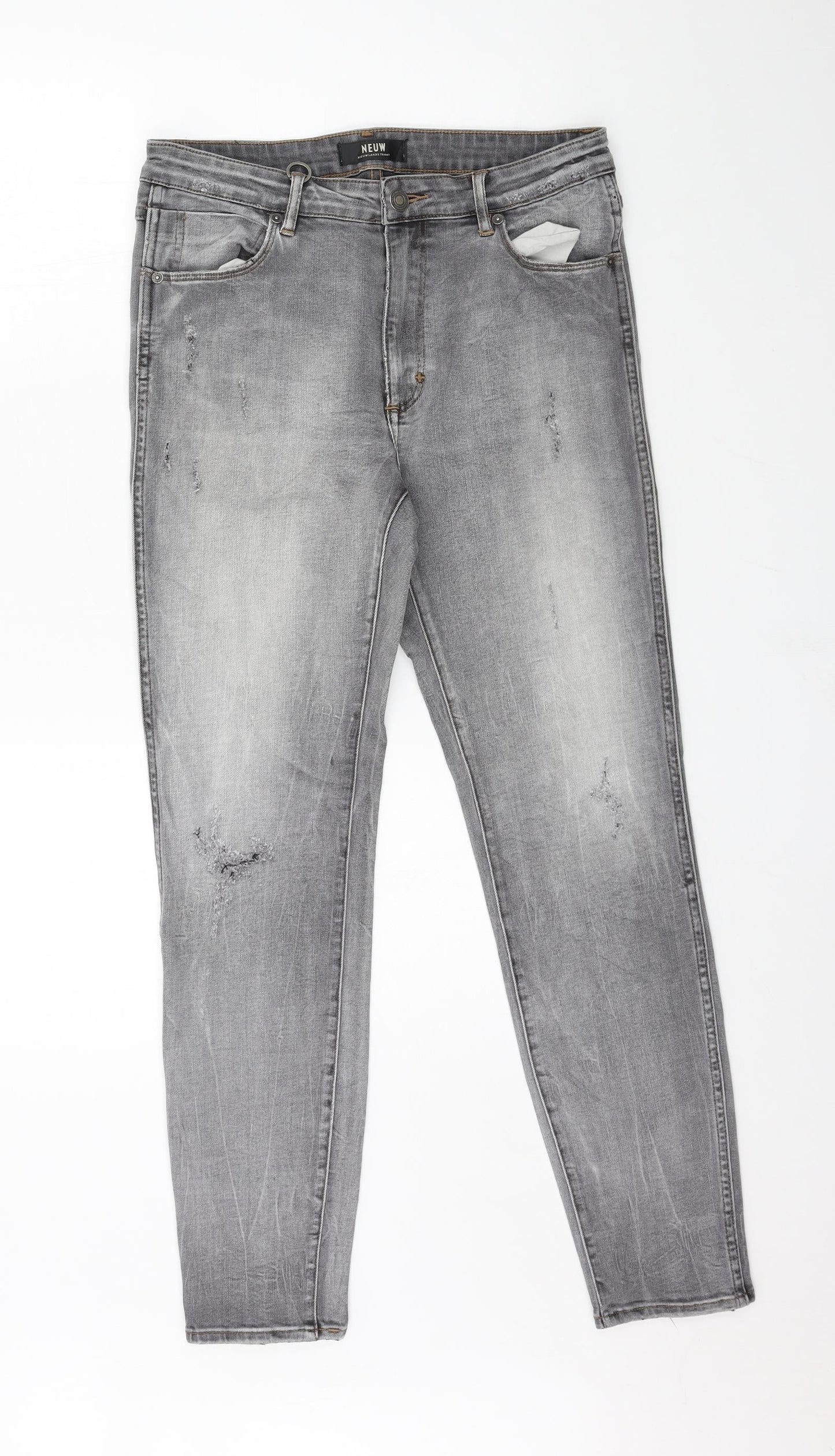 Neuw Denim Womens Grey  Denim Skinny Jeans Size 10 L28 in