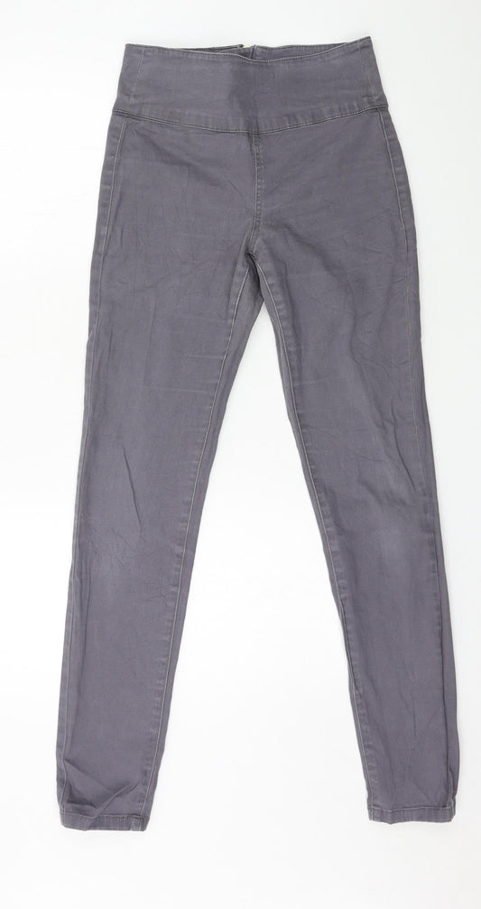 Womens UK Size S Pieces Regular Fit Skinny Grey Jeans