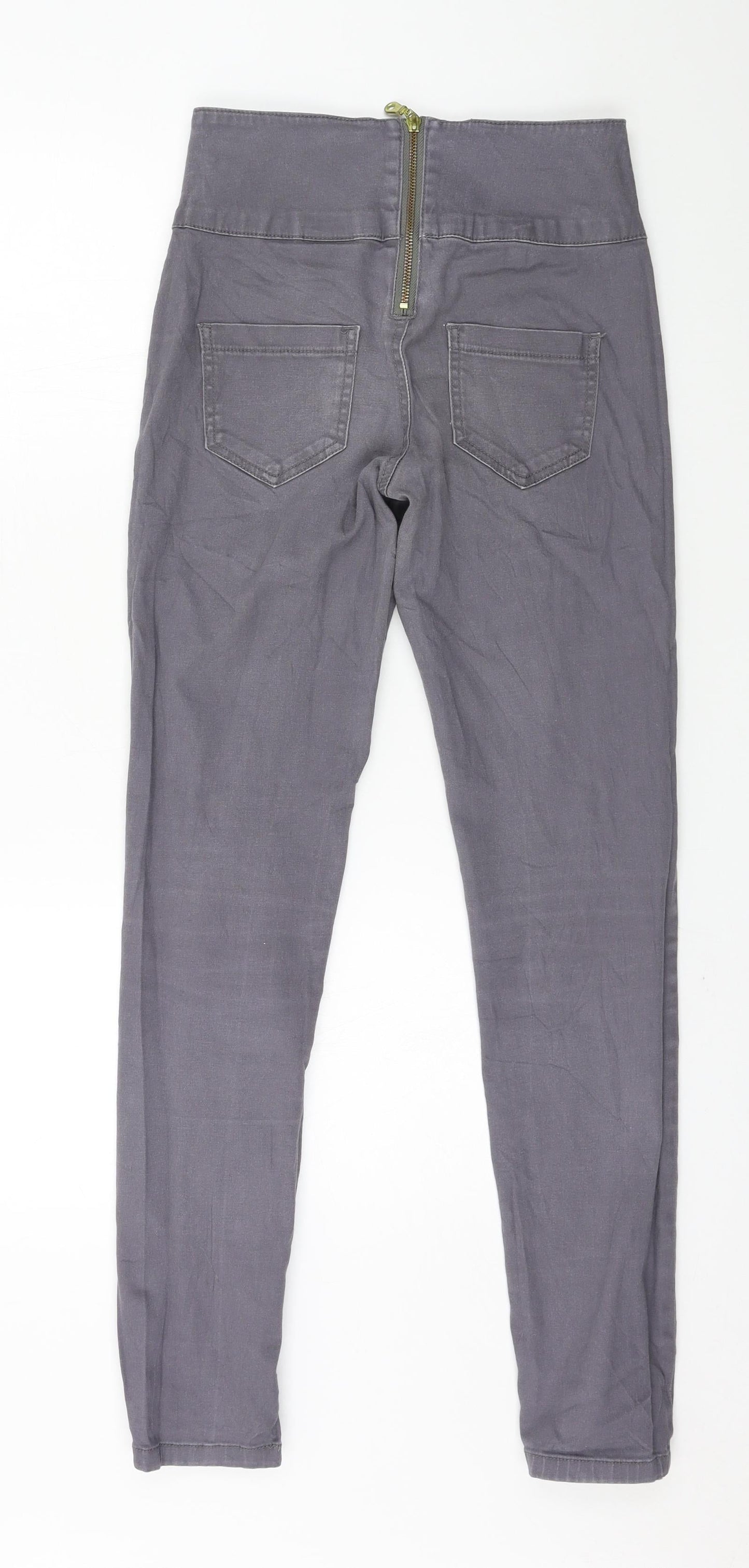 Womens UK Size S Pieces Regular Fit Skinny Grey Jeans