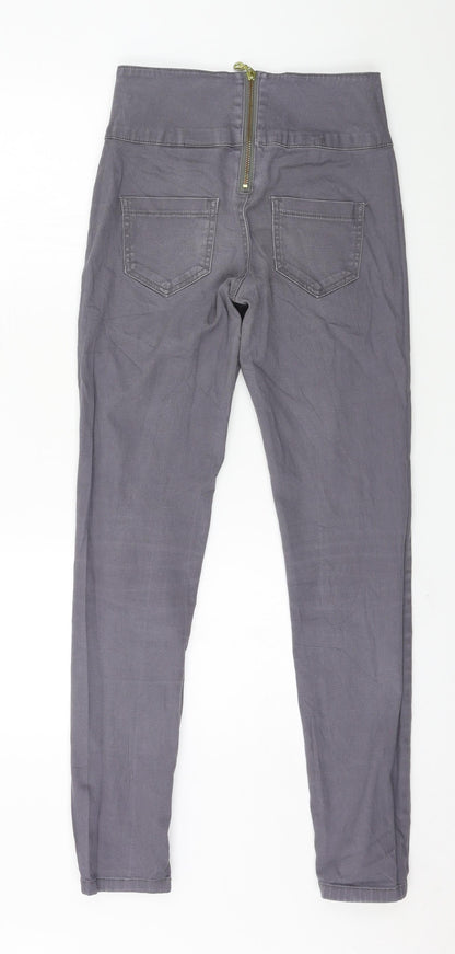 Womens UK Size S Pieces Regular Fit Skinny Grey Jeans