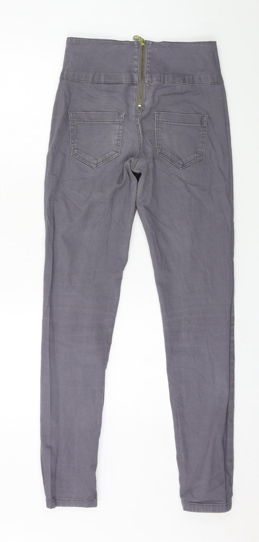 Womens UK Size S Pieces Regular Fit Skinny Grey Jeans