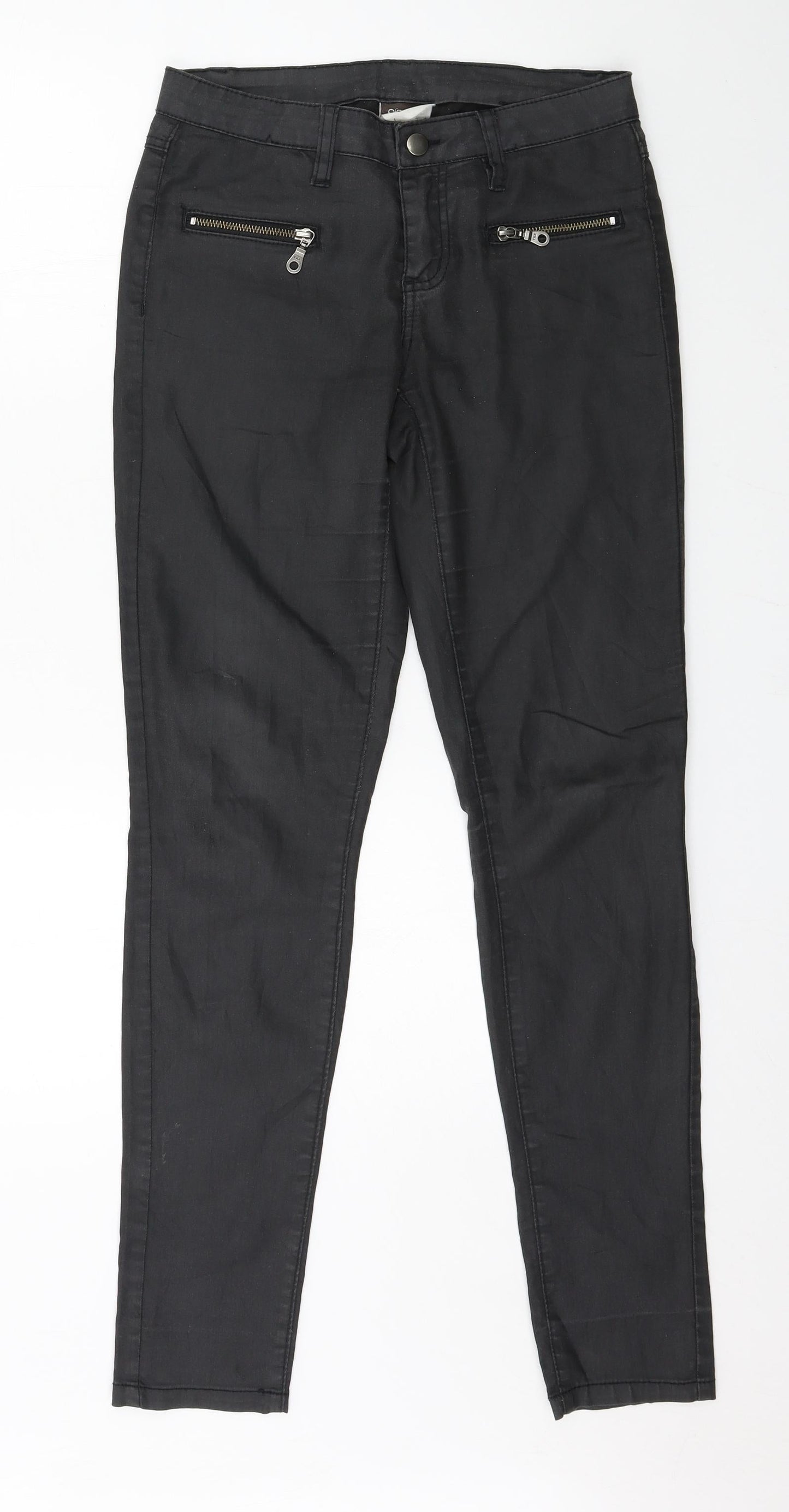 Womens UK Size 30 in Pieces Regular Fit Skinny Grey Jeans