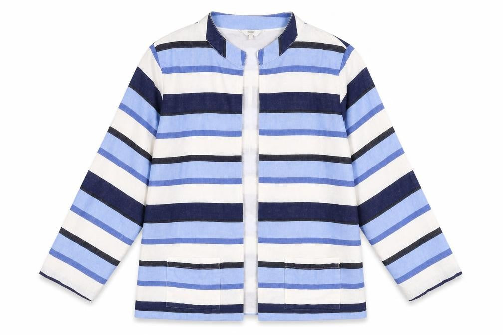 Womens UK Size 10 Cotton Traders Blue Jacket