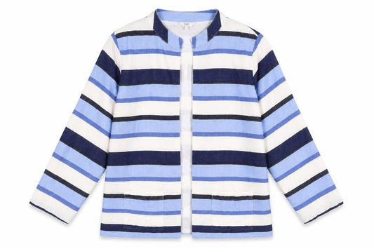 Womens UK Size 10 Cotton Traders Blue Jacket
