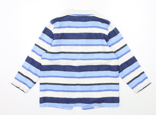 Womens UK Size 10 Cotton Traders Blue Jacket