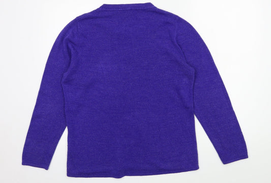 Womens UK Size 12 Bonmarché Blue Pullover Jumper
