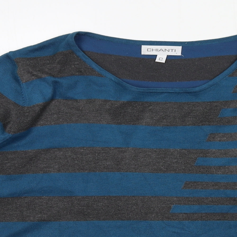 Womens UK Size L Chianti Blue Pullover Jumper
