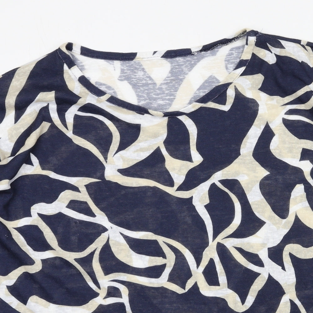 Womens UK Size 12 Wallis Blue Basic T-Shirt