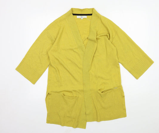 Country Casuals Womens Yellow  Knit Cardigan Jumper Size S