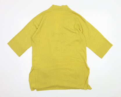 Womens UK Size S Country Casuals Yellow Cardigan Jumper