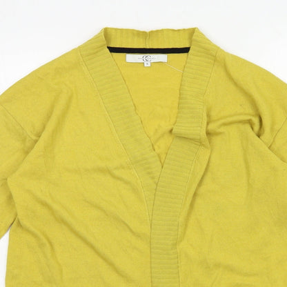 Womens UK Size S Country Casuals Yellow Cardigan Jumper