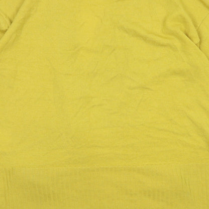 Womens UK Size S Country Casuals Yellow Cardigan Jumper