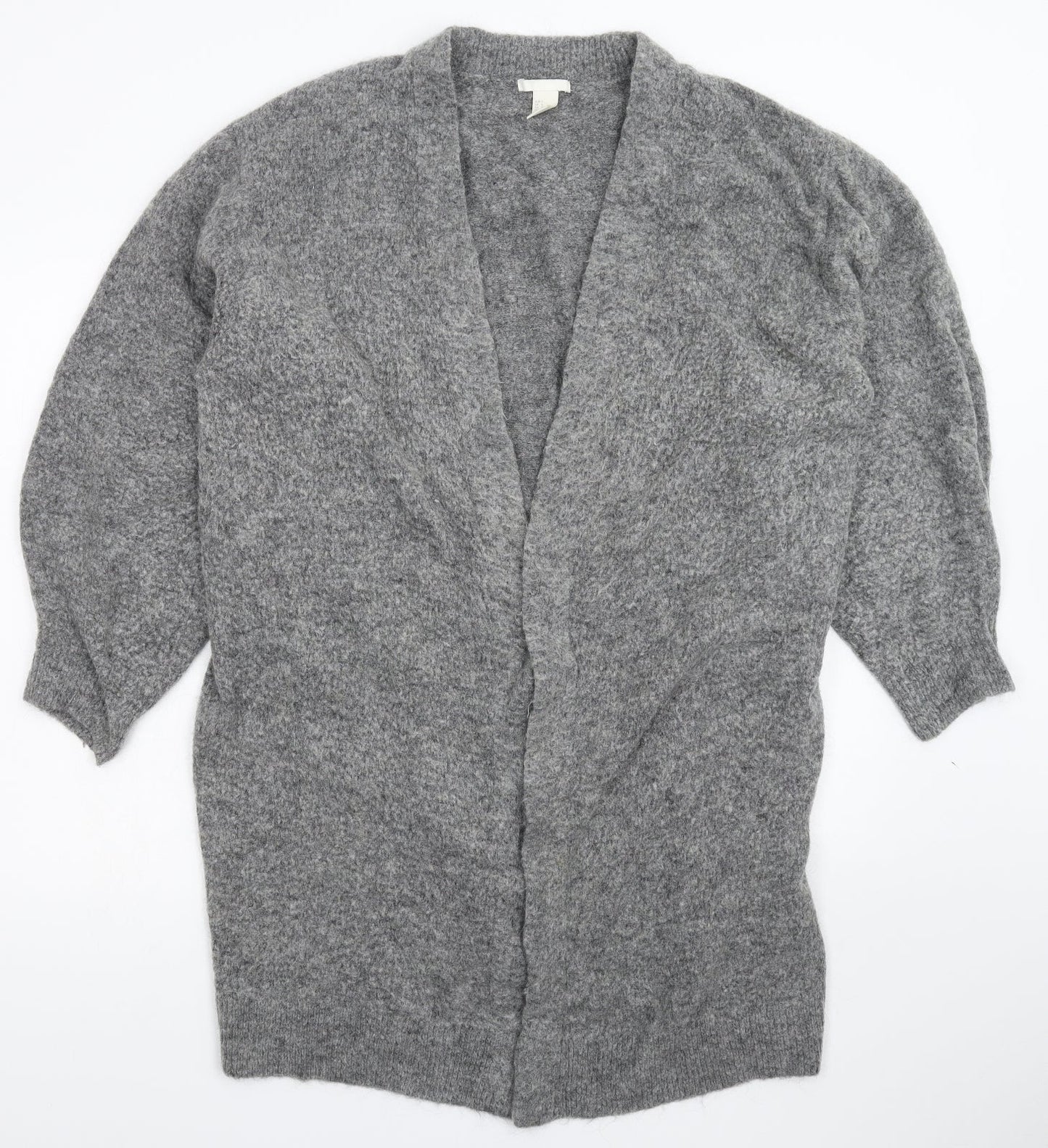 Womens UK Size M H&M Grey Cardigan Jumper
