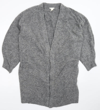 Womens UK Size M H&M Grey Cardigan Jumper
