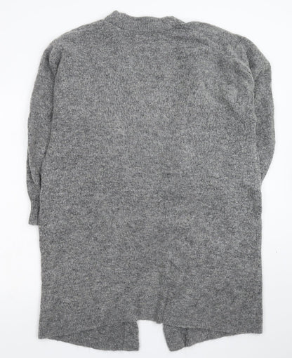 Womens UK Size M H&M Grey Cardigan Jumper