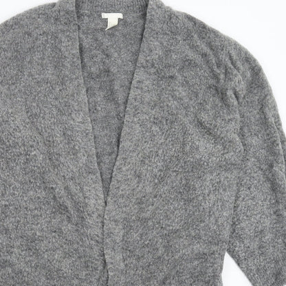 Womens UK Size M H&M Grey Cardigan Jumper