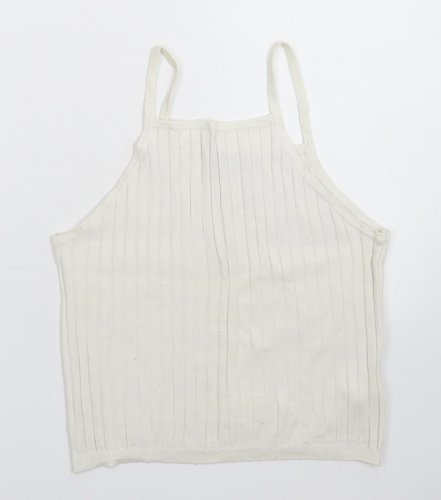 Atmosphere Womens White  Knit Basic Tank Size 14