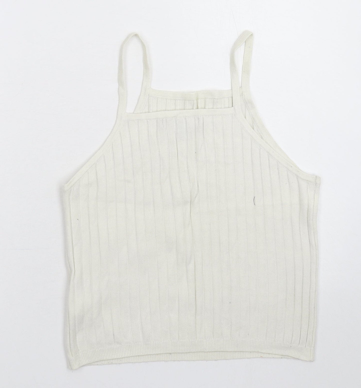 Atmosphere Womens White  Knit Basic Tank Size 14