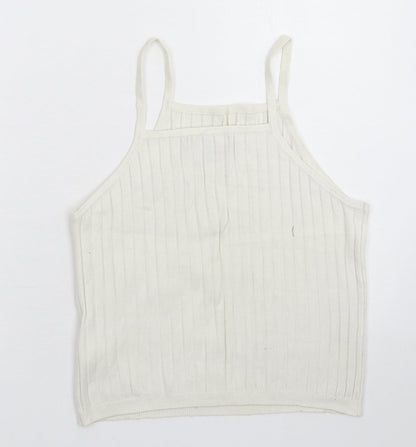Atmosphere Womens White  Knit Basic Tank Size 14