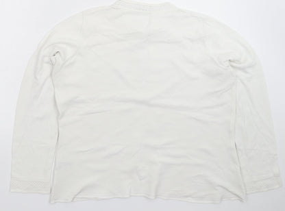 TU Womens White  Knit Pullover Jumper Size 18