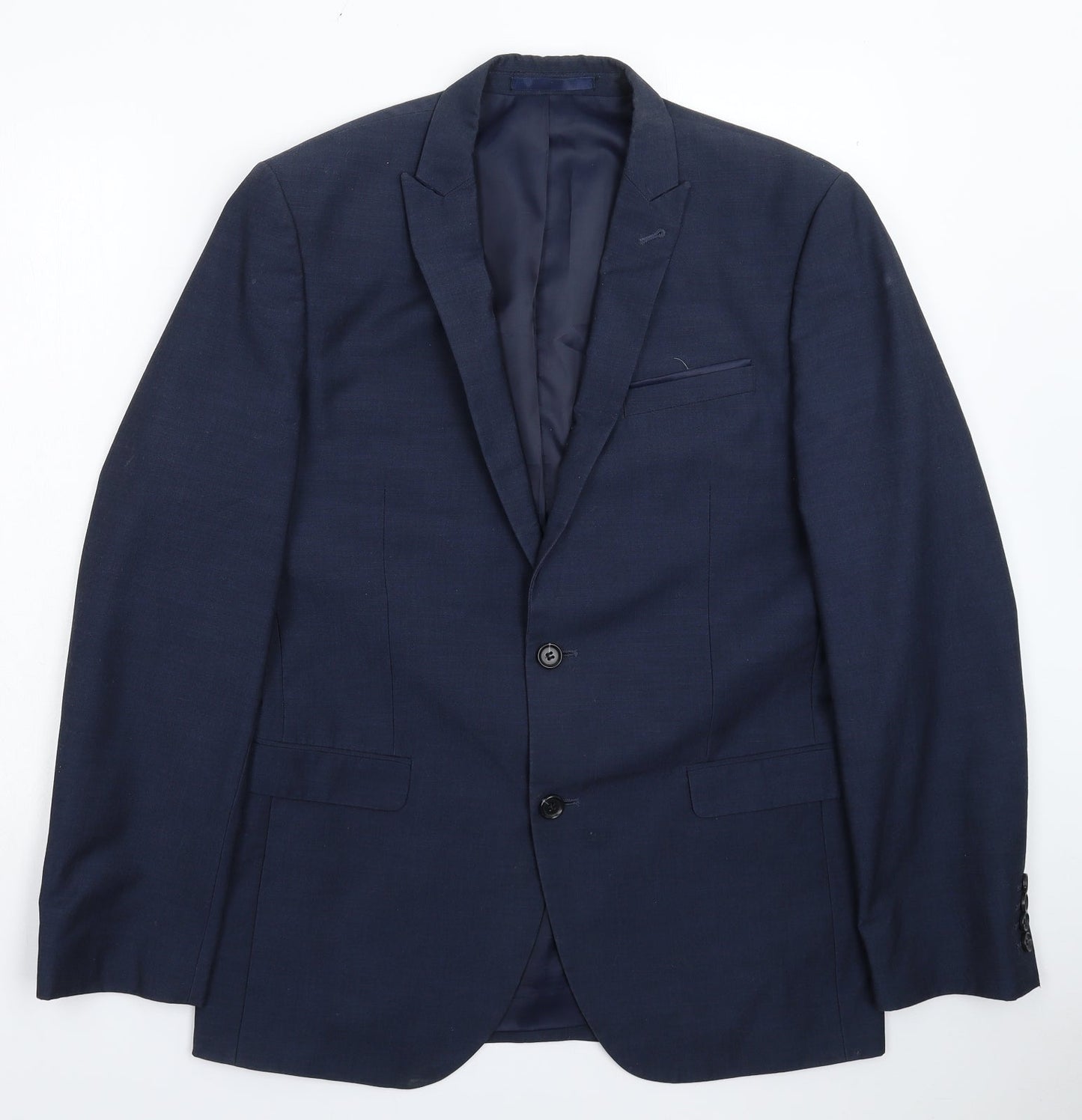 Mens UK Size 40 Cedar Wood State Regular Blue Suit Jacket