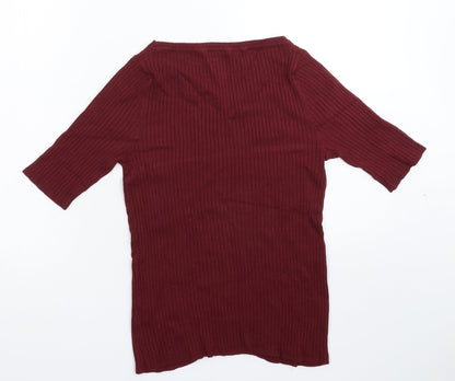 Womens UK Size 12 Marks and Spencer Brown Pullover Jumper