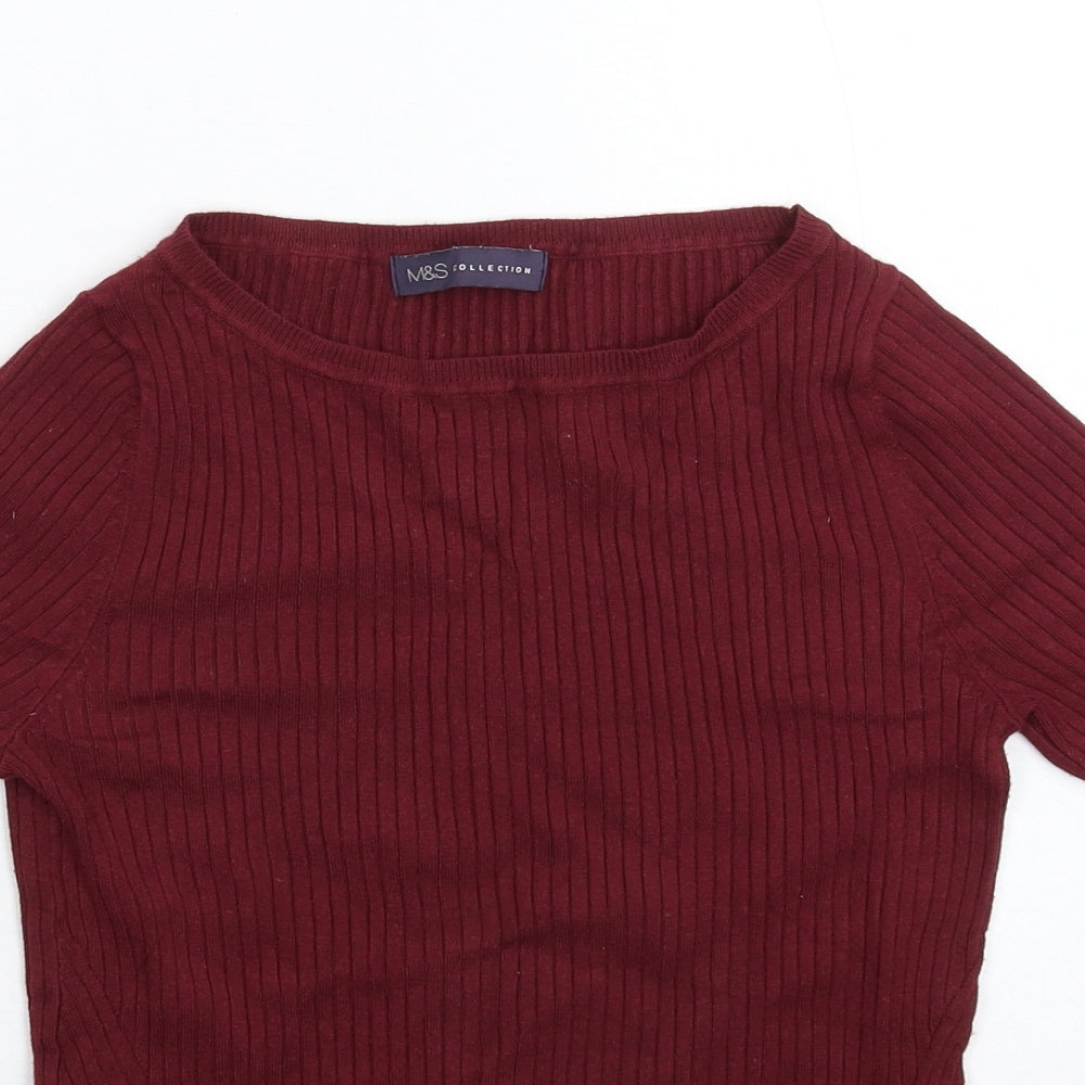 Womens UK Size 12 Marks and Spencer Brown Pullover Jumper