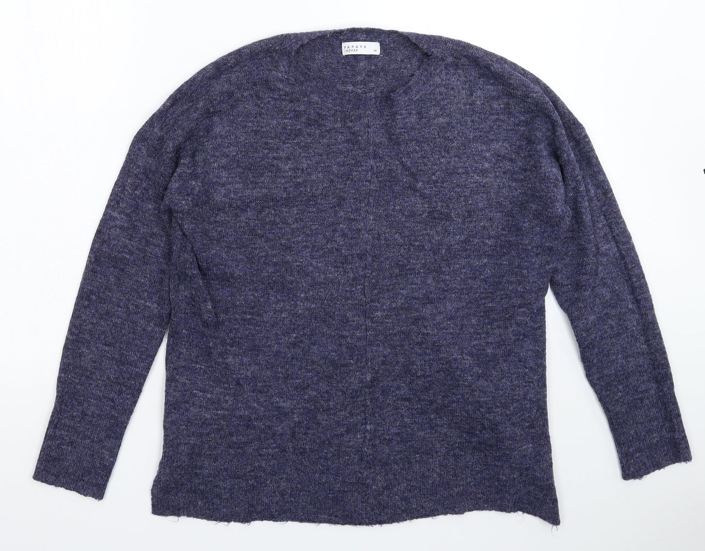 Womens UK Size M Papaya Blue Pullover Jumper