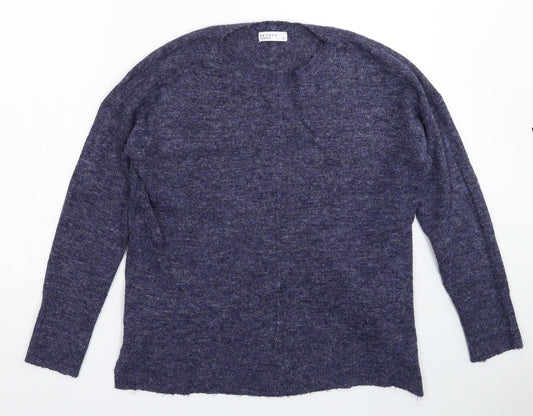 Womens UK Size M Papaya Blue Pullover Jumper