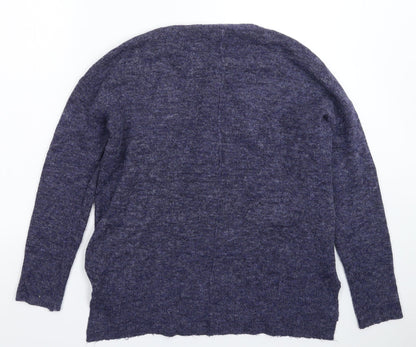 Womens UK Size M Papaya Blue Pullover Jumper