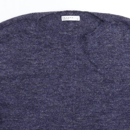 Womens UK Size M Papaya Blue Pullover Jumper