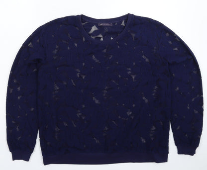 Womens UK Size 16 Marks and Spencer Blue Pullover Jumper